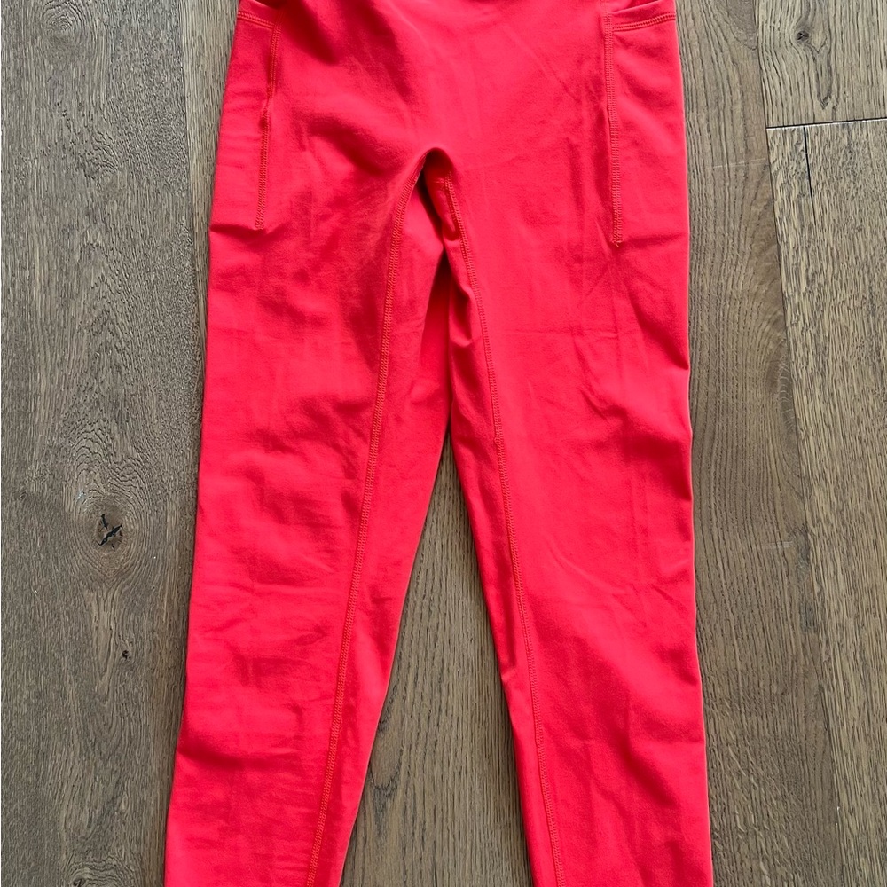 NWT Blogilates Ruched Waist Legging High Rise Red MAnkle Yoga